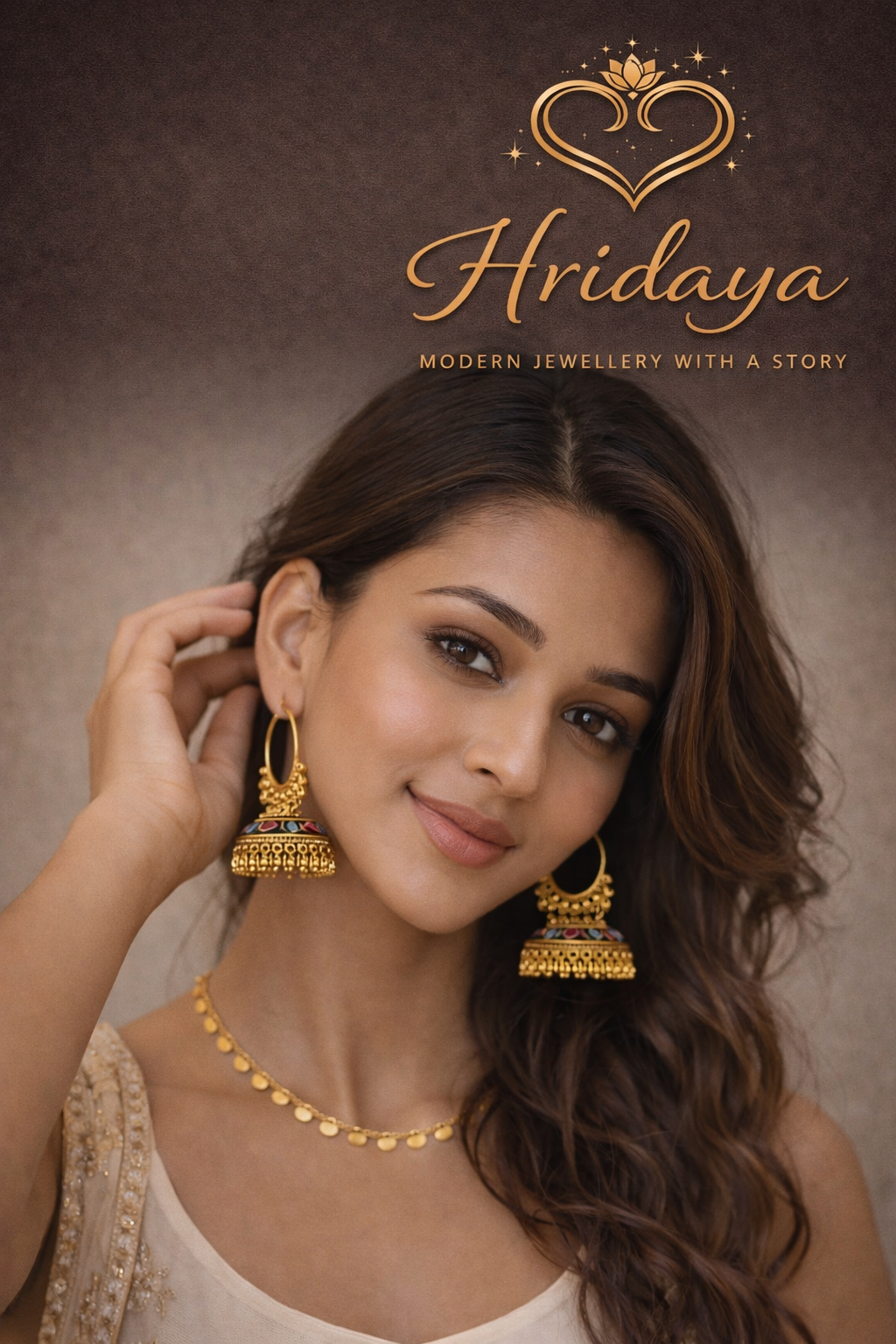 Hridaya Multicolor Boho Jhumka Hoop Earrings