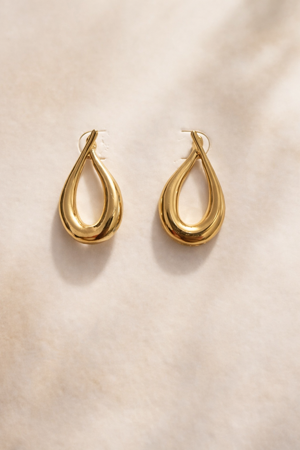 Hridaya Gold-Tone Teardrop Earrings