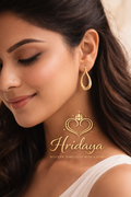 Hridaya Gold-Tone Teardrop Earrings