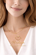 ✨ Hridaya – Elegant Gold Chain with Floral Charm