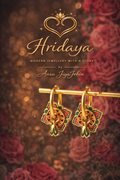 Hridaya Floral Charm Hoop Earrings – Multicolour Enamel Gold Hoops