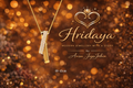 Hridaya Golden Elegance Crystal Bar Pendant Necklace